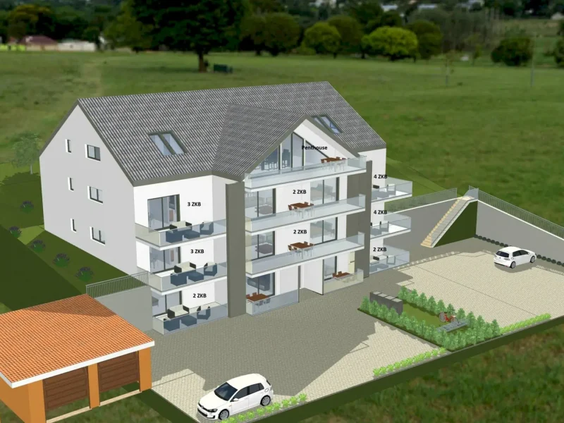 3 D Bauplanung Architekten Software - K&K Bau GbR - Mehrfamilienhaus 2024